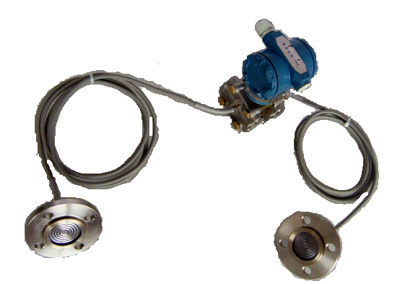 Double flange pressure transmitter